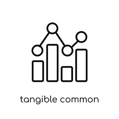 Tangible Common Equity Ratio icon. Trendy modern flat linear vec