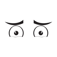 Obraz premium Isolated sad eyes cartoon. Vector illustration design