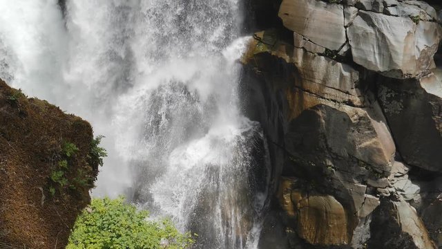 180p slow motion clip of nooksack falls base at the state of washington in the us pacific northwest