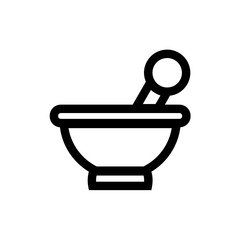 mortar icon vector design. medicine icon