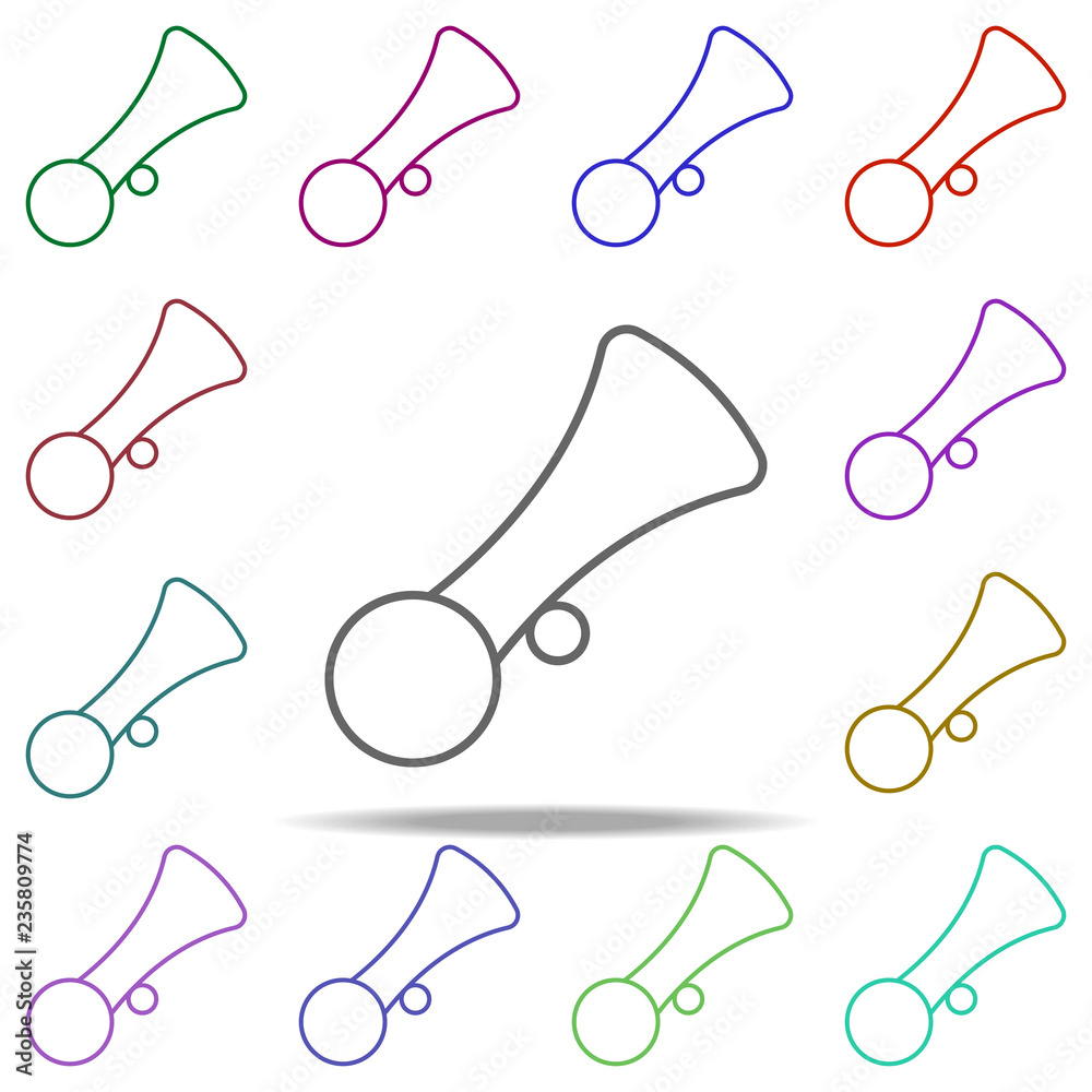 Poster beep icon. elements of auto workshop in multi color style icons. simple icon for websites, web desig