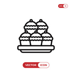 Pie vector icon
