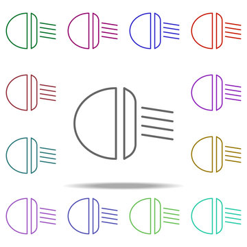 car light icon. Elements of auto workshop in multi color style icons. Simple icon for websites, web design, mobile app, info graphics