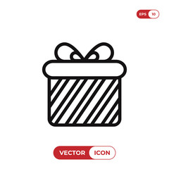 Gift vector icon