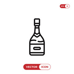 Champagne vector icon