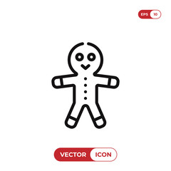 Gingerbread vector icon