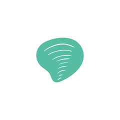 Vector hand drawn sea shell