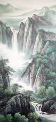 Chiński tradycyjny obraz krajobrazu - 235810730