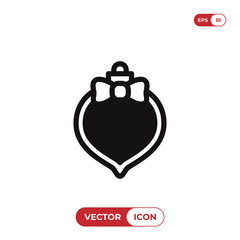 Bauble vector icon