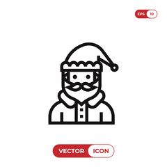 Santa Claus vector icon