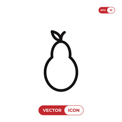 Pear vector icon