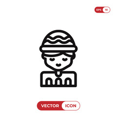 Boy vector icon
