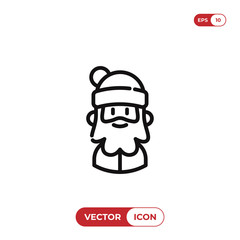 Santa Claus vector icon