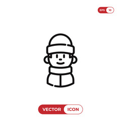 Boy vector icon