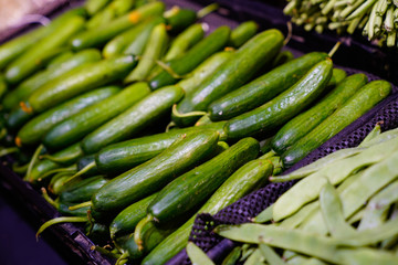 fresh vegetables on market