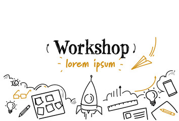 business development workshop concept sketch doodle horizontal isolated copy space