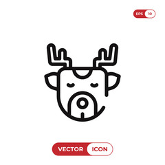 Deer vector icon