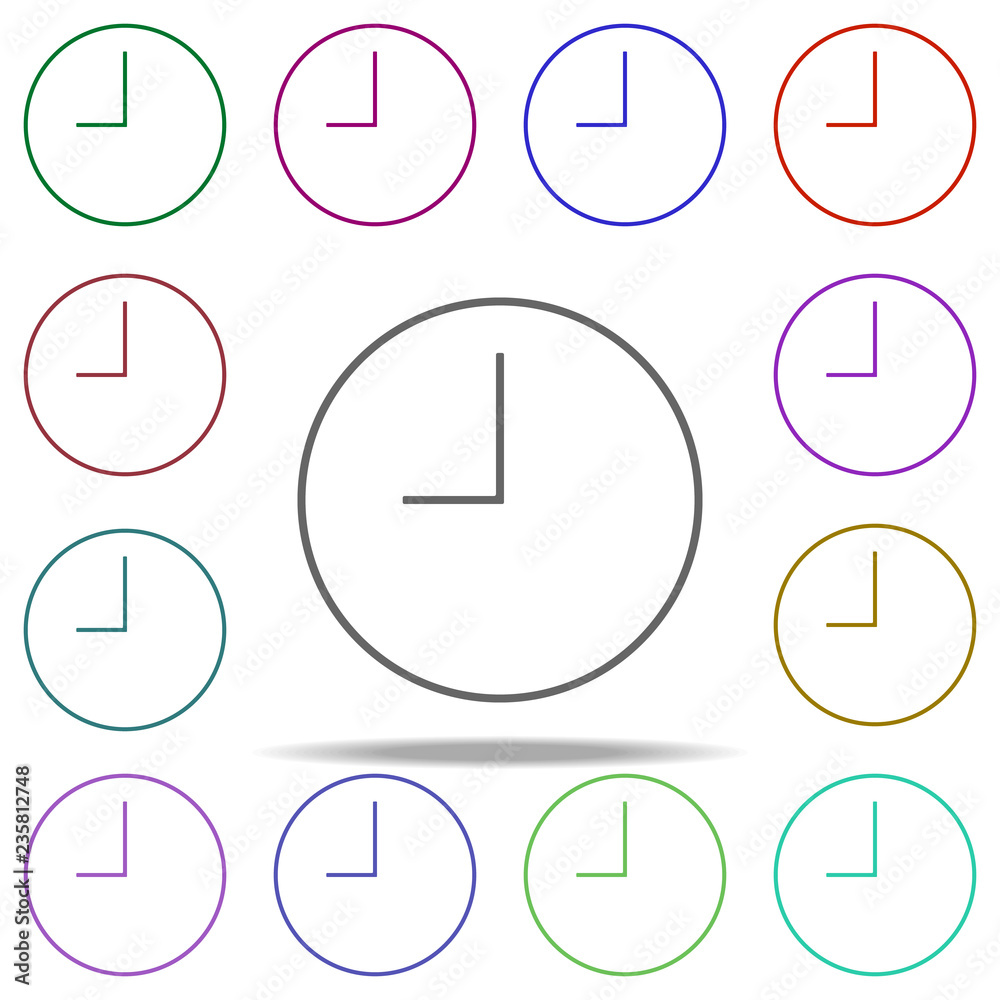 Poster working hours icon. elements of finance in multi color style icons. simple icon for websites, web de