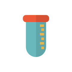 lab tube icon vector flat style. medical icon