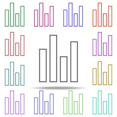 statistics icon. Elements of finance in multi color style icons. Simple icon for websites, web design, mobile app, info graphics