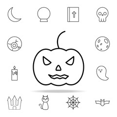 pumpkin icon. halloween icons universal set for web and mobile