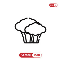 Broccoli vector icon