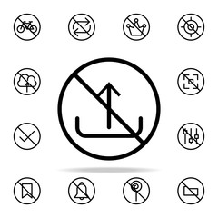 ban downloading icon. Ban icons universal set for web and mobile