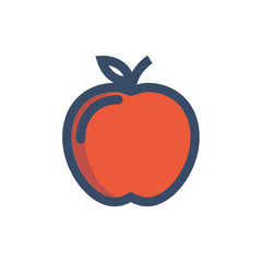 health food icon vector with fill outline style. medical icon