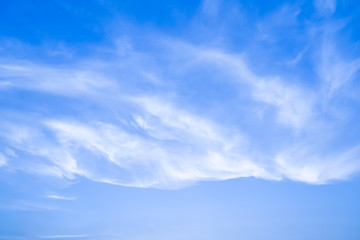 blue sky with tiny clouds. environment concept.
