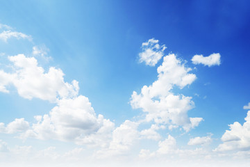 Clouds sky blurred during morning open view out windows beautiful summer spring and peaceful nature...