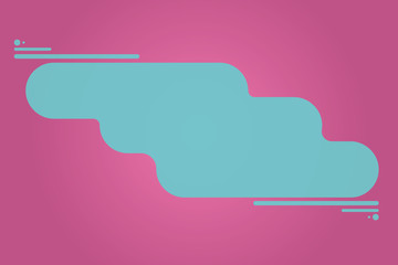 Design business Empty copy space text for Ad website promotion isolated Banner template. Blank Uneven Shape in Pastel Color Pulled Both Sides with Progress Bar