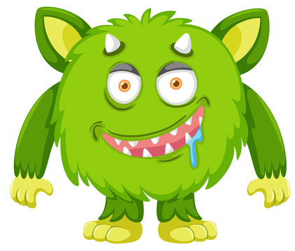 A green monster character