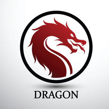 Dragon head vector