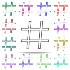 lattice icon. Elements of education in multi color style icons. Simple icon for websites, web design, mobile app, info graphics
