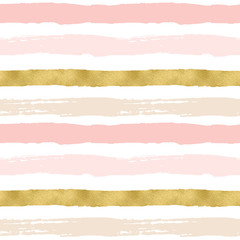 Rough Painted Stripes Patterns. Seamless 