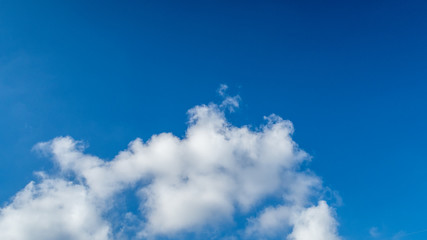 blue sky with white clouds