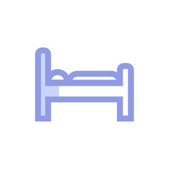 hospital bedroom icon vector modern style. medical icon
