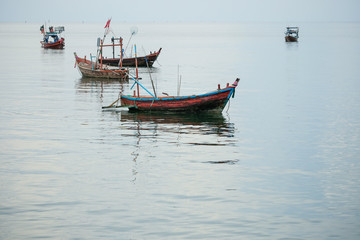 Fototapeta na wymiar fishing boat in thailand
