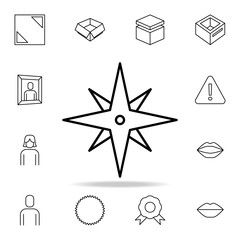 eight-pointed star icon. Detailed set of simple icons. Premium graphic design. One of the collection icons for websites, web design, mobile app