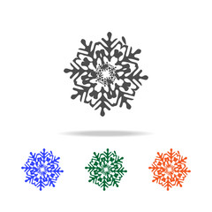 snowflake icon. Elements of Christmas holidays in multi colored icons. Premium quality graphic design icon. Simple icon for websites, web design, mobile app