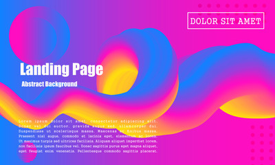 Colorful geometric background. Fluid shapes composition. design for poster, flyer, vector illustration