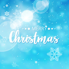 Wish lettering greeting card design merry Christmas