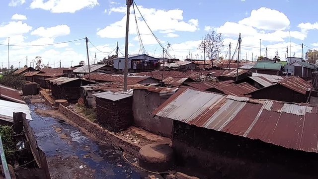 Kibera Slum Panorama pan right