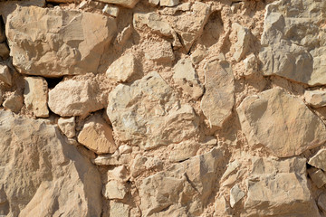 Ancient stone wall background and texture