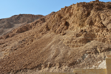 Masada fortress, ancient fortification in Israel situated on top of an isolated rock plateau