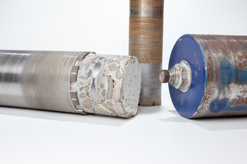 diamond drill with concrete