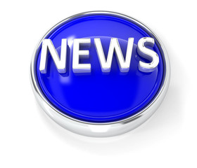 News icon on glossy blue round button