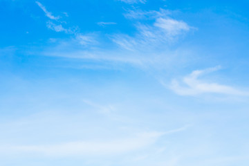 Air clouds in the blue sky.