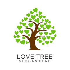 Love tree logo design