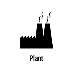 Plant icon with description. Element of energy saving icon for mobile concept and web apps. Detailed Plant icon can be used for web and mobile